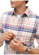 Thumbnail Chemise en coton bleue et écrue à coupe droite pourvue d'un col à revers - Image 5