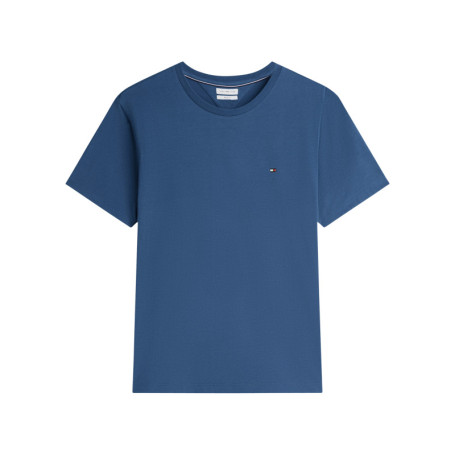 T-shirt en coton biologique bleu pourvu d'une...