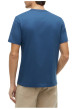 Thumbnail T-shirt en coton biologique bleu pourvu d'une coupe droite et d'un col rond - Image 3