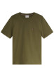 Thumbnail T-shirt en coton biologique kaki pourvu d'une coupe droite et d'un col rond