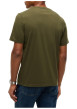 Thumbnail T-shirt en coton biologique kaki pourvu d'une coupe droite et d'un col rond - Image 3
