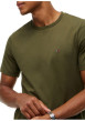 Thumbnail T-shirt en coton biologique kaki pourvu d'une coupe droite et d'un col rond - Image 4