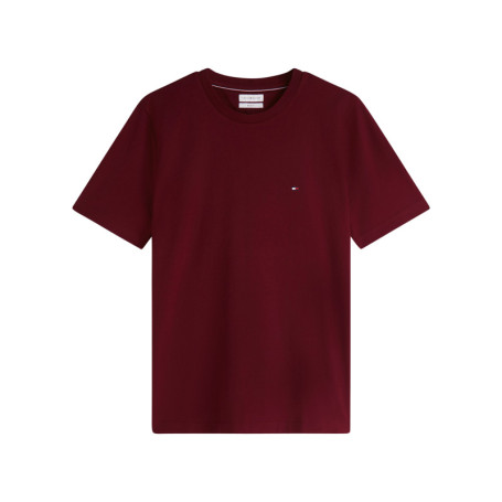 T-shirt en coton biologique bordeaux pourvu...