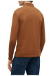 Thumbnail Polo en coton biologique camel à coupe droite pourvu d'un col boutonné - Image 3