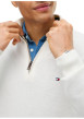 Thumbnail Pull en coton biologique écru à coupe droite pourvu d'un col camionneur - Image 5