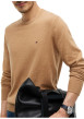 Thumbnail Pull en coton biologique beige à coupe droite pourvu d'un col rond - Image 4