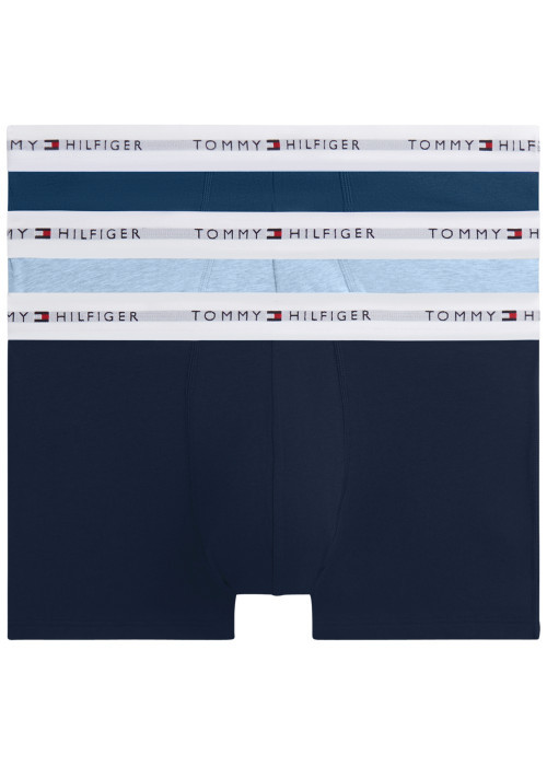 Lot de 3 boxers en coton biologique bleus...