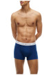 Thumbnail Lot de 3 boxers en coton biologique bleus pourvus d'une taille élastiquée - Image 5