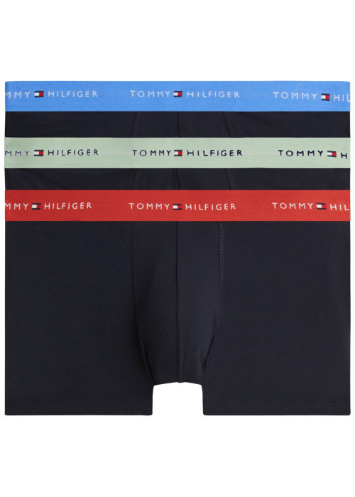 Lot de 3 boxers en coton biologique noirs pourvus d'une taille élastiquée
