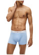Thumbnail Lot de 3 boxers en coton biologique multicolores pourvus d'une taille élastiquée - Image 2