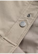 Thumbnail Blouson beige à coupe droite pourvu d'un col à revers et de manches longues - Image 2