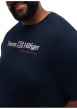 Thumbnail T-shirt marine en coton biologique avec un col rond et des manches courtes - Image 5