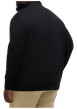 Thumbnail Gilet zippé en coton noir uni avec une coupe droite et un col montant - Image 3