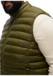 Thumbnail Doudoune sans manche kaki unie avec un col montant et logo brodé - Image 6