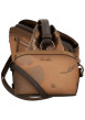 Thumbnail Sac à bandoulière camel en simili-cuir à motifs organique avec 3 compartiments - Image 3