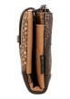 Thumbnail Portefeuille marron en simili-cuir grainé à motifs organiques - Image 6