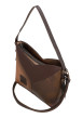 Thumbnail Sac à main porté épaule bicolore en simili-cuir grainé à empiècement en V - Image 5