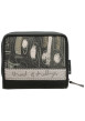 Thumbnail Portefeuille noir et écru en simili-cuir à illustrations musicales - Image 2