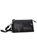 Thumbnail Mini sac noir à surpiqûres graphiques et triple compartiment indépendant - Image 3