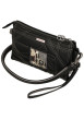 Thumbnail Mini sac noir à surpiqûres graphiques et triple compartiment indépendant - Image 4