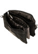Thumbnail Mini sac noir à surpiqûres graphiques et triple compartiment indépendant - Image 5