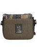 Thumbnail Sac à bandoulière kaki et beige doté d'un triple compartiment - Image 2