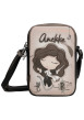 Thumbnail Mini sac bronze à illustrations musicales doté de deux compartiments zippés