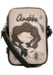 Thumbnail Mini sac bronze à illustrations musicales doté de deux compartiments zippés - Image 5