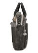 Thumbnail Sac porte documents noir gris et écru à imprimé musicales dotée de 2 anses - Image 6