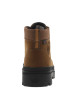 Thumbnail Bottines en cuir marron à talon décroché bas avec des lacets ronds - Image 4