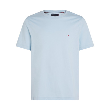 T-shirt en coton ciel à coupe droite pourvu...
