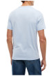 Thumbnail T-shirt en coton ciel à coupe droite pourvu d'un col rond et de manches courtes - Image 4