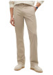 Thumbnail Pantalon chino Denton en coton beige à coupe droite pourvu de poches - Image 2