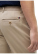 Thumbnail Pantalon chino Denton en coton beige à coupe droite pourvu de poches - Image 4