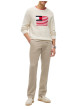 Thumbnail Pantalon chino Denton en coton beige à coupe droite pourvu de poches - Image 6