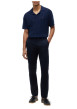 Thumbnail Pantalon chino Denton en coton marine à coupe droite pourvu de poches - Image 6