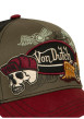 Thumbnail Casquette bordeaux imprimée pourvue d'une fermeture à pression snapback - Image 5