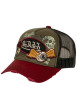 Thumbnail Casquette bordeaux imprimée pourvue d'une fermeture à pression snapback - Image 6