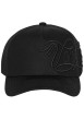 Thumbnail Casquette en coton noire pourvue d'une fermeture à pression snapback - Image 4