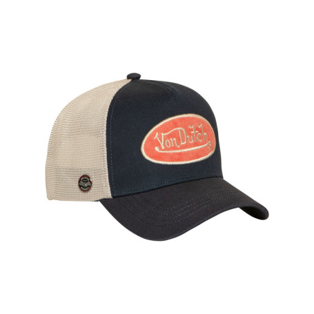 Casquette marine pourvue d'une fermeture à...