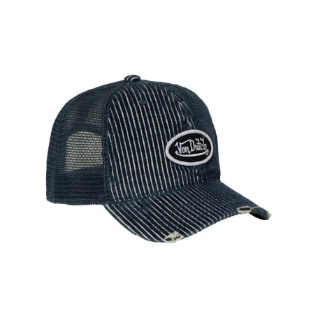 Casquette bleue pourvue d'une fermeture à...