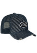 Thumbnail Casquette bleue pourvue d'une fermeture à pression snapback à l'arrière