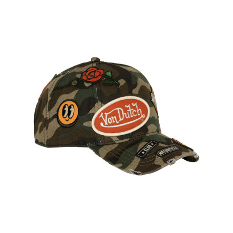 Casquette en coton multicolore pourvue d'une...
