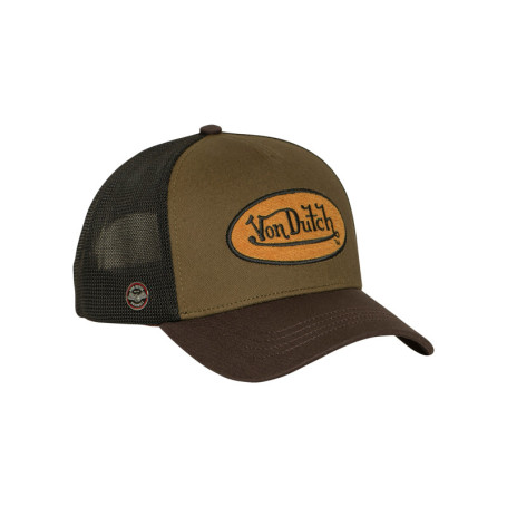 Casquette noire et kaki pourvue d'une fermeture...