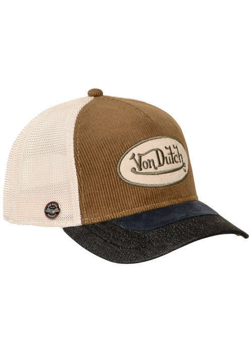 Casquette multicolore pourvue d'une fermeture à pression snapback