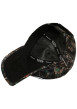 Thumbnail Casquette noire à motifs pourvue d'une fermeture à pression snapback à l'arrière - Image 3