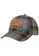 Thumbnail Casquette en coton bleue et orange pourvue d'une fermeture à pression snapback - Image 6