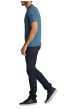 Thumbnail T-shirt à col rond bleu pétrole et sérigraphie automobile rétro - Image 6