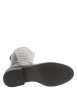 Thumbnail Bottes hautes en cuir chocolat à talon décroché bas et soufflet élastiqué - Image 6