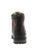 Thumbnail Bottines noisette à talon plat avec un zip et des lacets ronds - Image 4